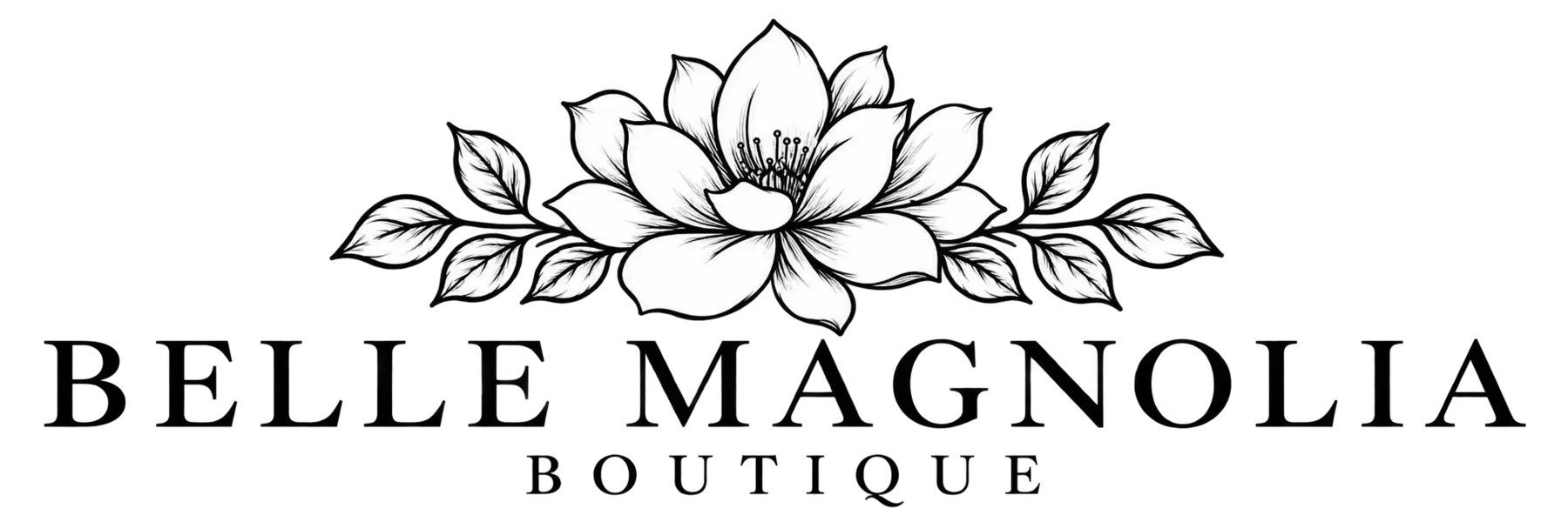 Belle Magnolia Boutique floral logo