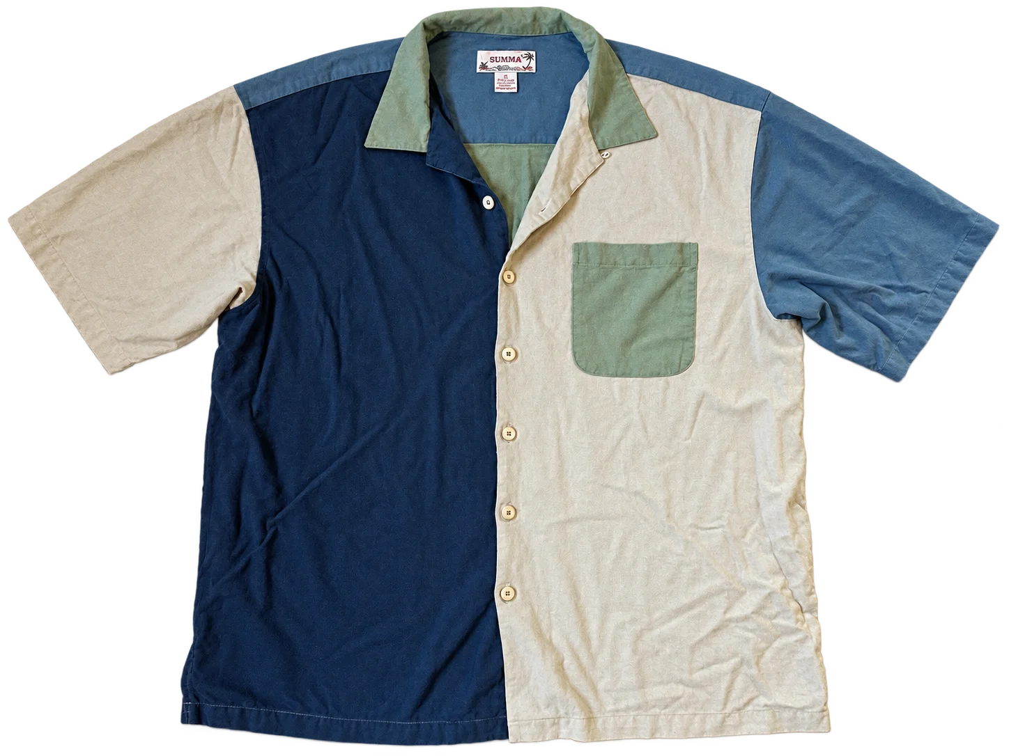 Summa colorblock short sleeve shirt